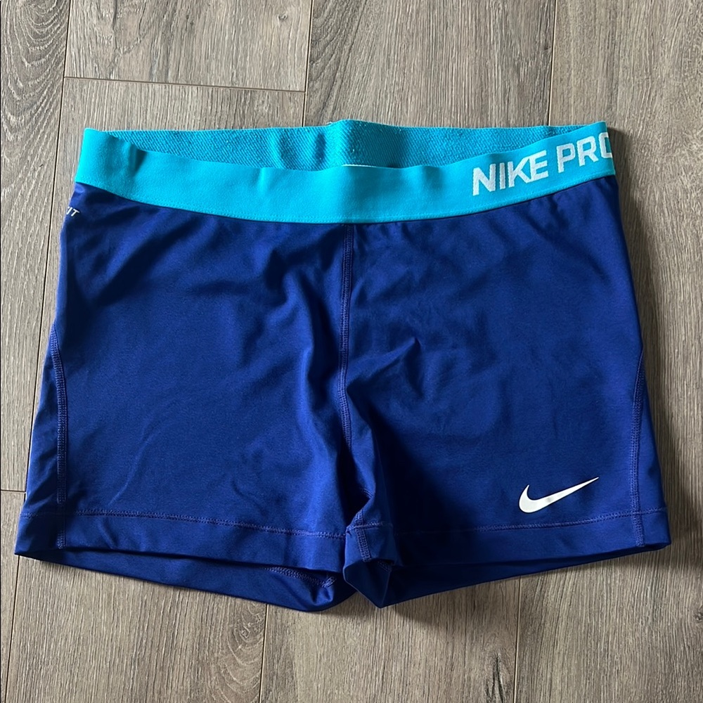 Nike Pro Blue Athletic Shorts - size Xl